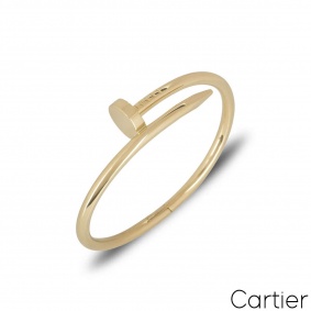 Cartier Yellow Gold Plain Juste Un Clou Bracelet Size 17 B6048217 Cartier Yellow Gold Plain Juste Un Clou Bracelet Size 17 B6048217